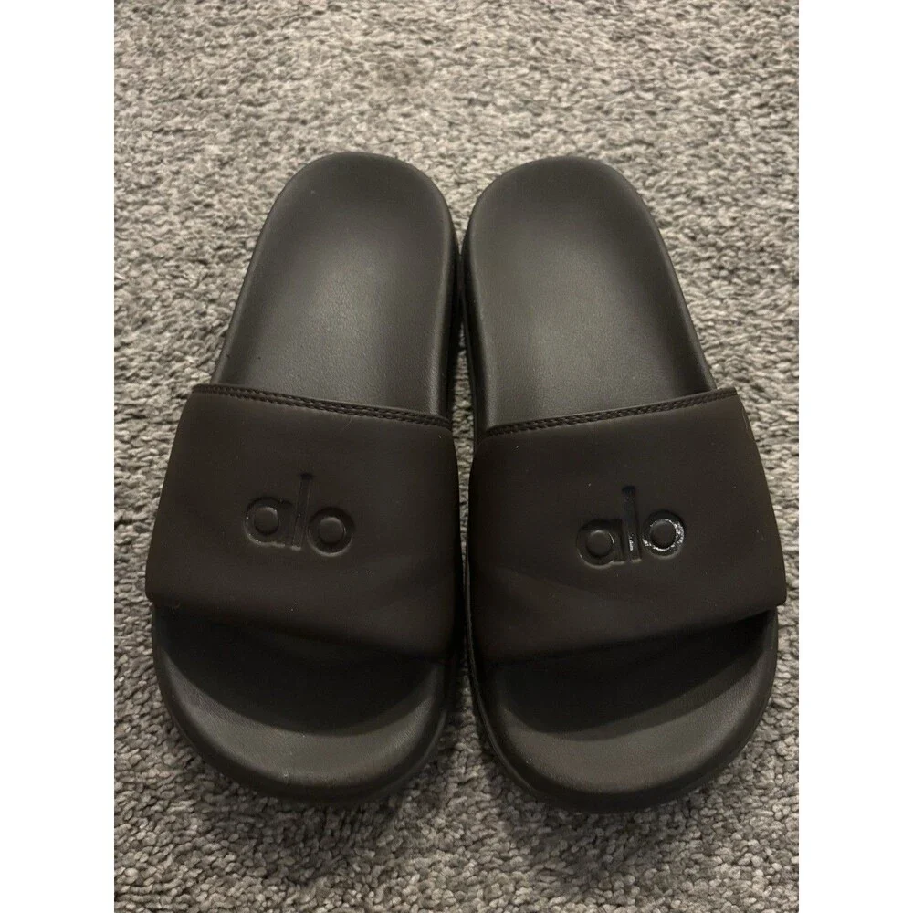 Alo Yoga Slides Espresso Women's Size 7
